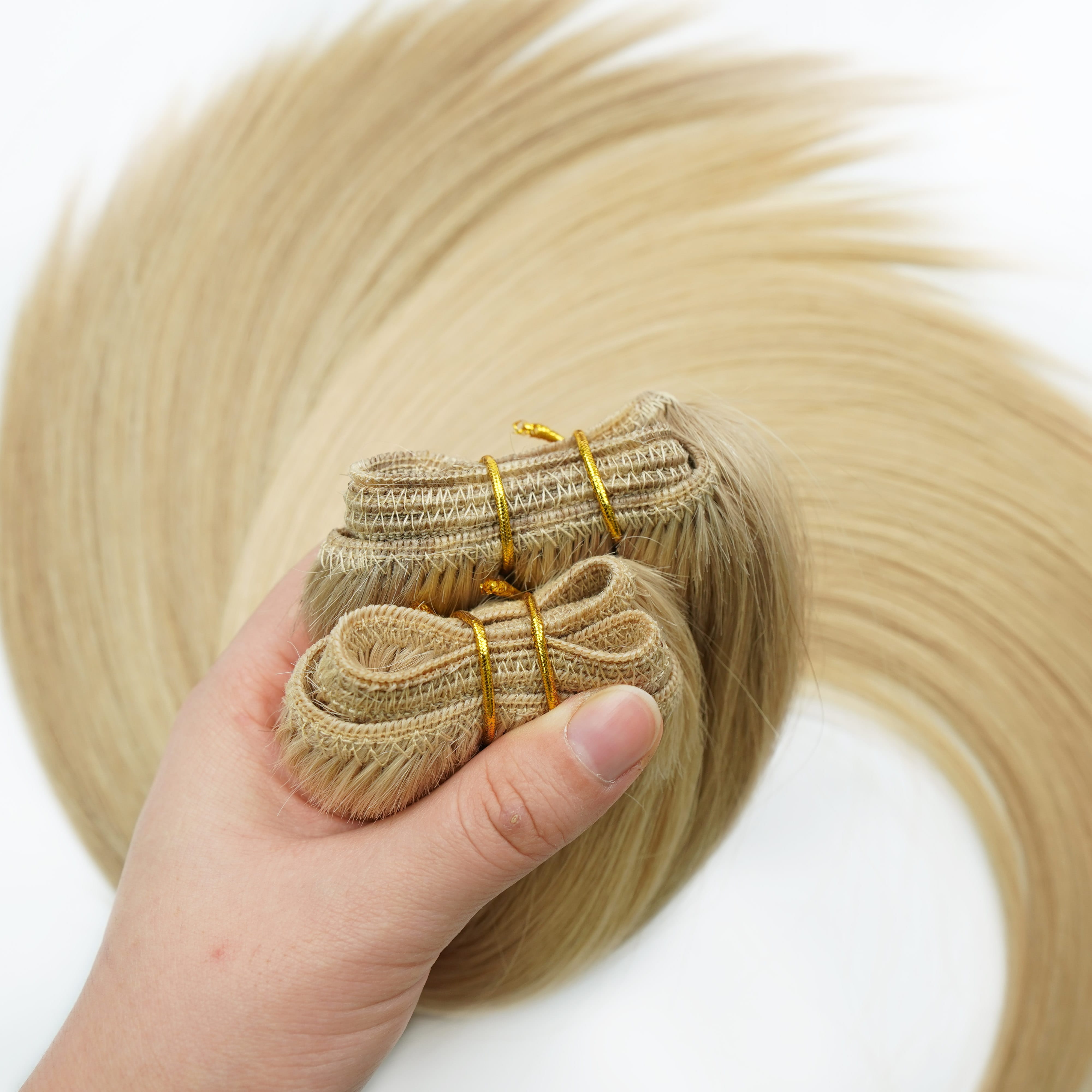 Machine Weft Hair Extensions for fuller salon coverage
